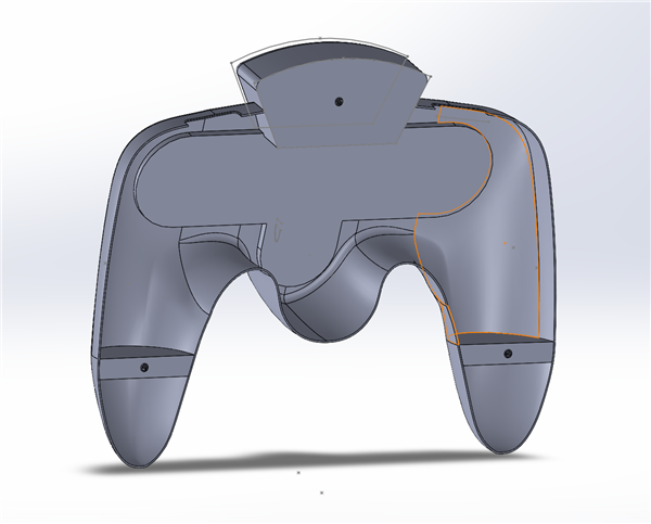 Controller refinement pass showing edge and transition cleanup